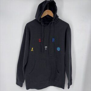 Black Hoodie with Multicolor Lettering